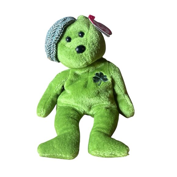 Ty Other - Ty Beanie Baby LOTS O' LUCK the Irish Bear (BBOM March 2007 Exclusive) 8.5" MWMT